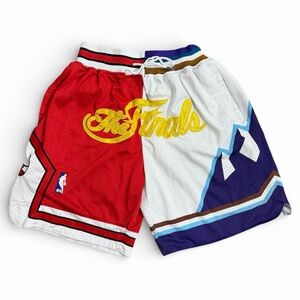 JUST DON Men's Basketball Shorts Chicago Bulls Utah Jazz 1997 NBA Finals Size S